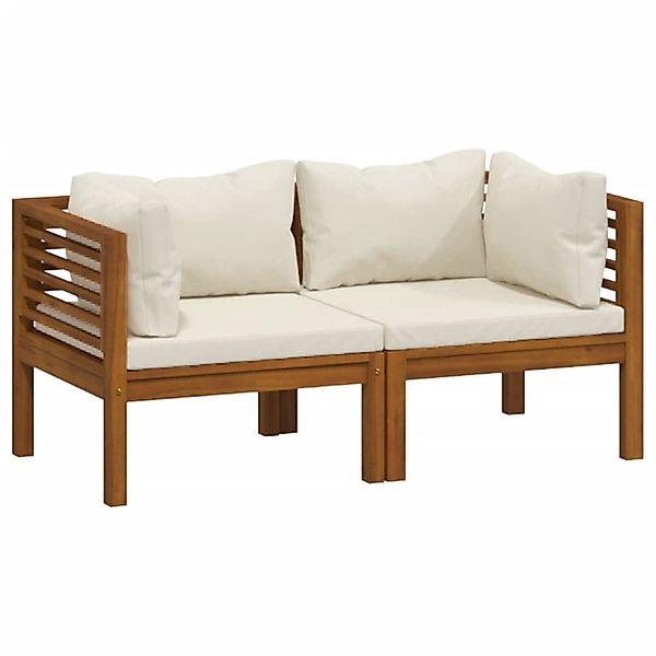 DOTMALL Gartenbank 2-Sitzer-Gartensofa mit Kissen Massivholz günstig online kaufen