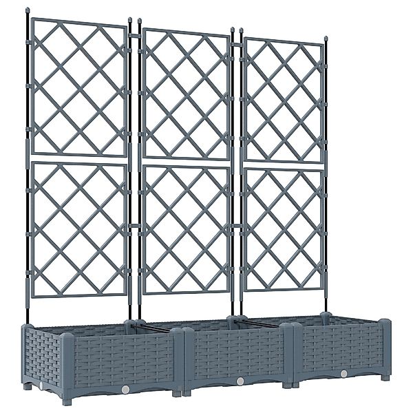 vidaXL Blumentopf Pflanzkasten mit Rankgitter 3 günstig online kaufen