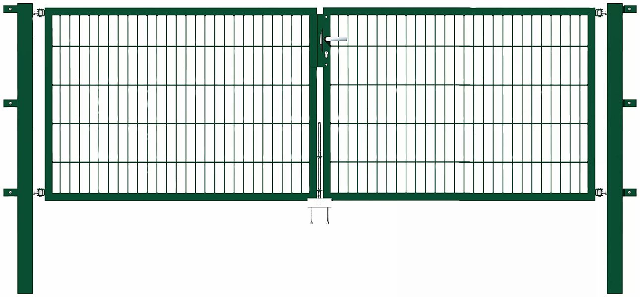 Alberts Zaundoppeltür "Flexo", 300 cm Breite (150cm + 150cm), in versch. Hö günstig online kaufen