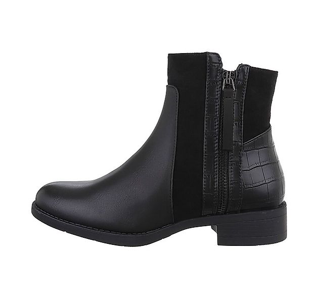 Ital-Design Damen Elegant Stiefelette (84989694) Blockabsatz Flache Stiefel günstig online kaufen