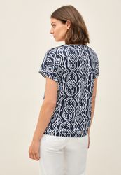 Cecil V-Shirt bestehend aus einem Materialmix günstig online kaufen