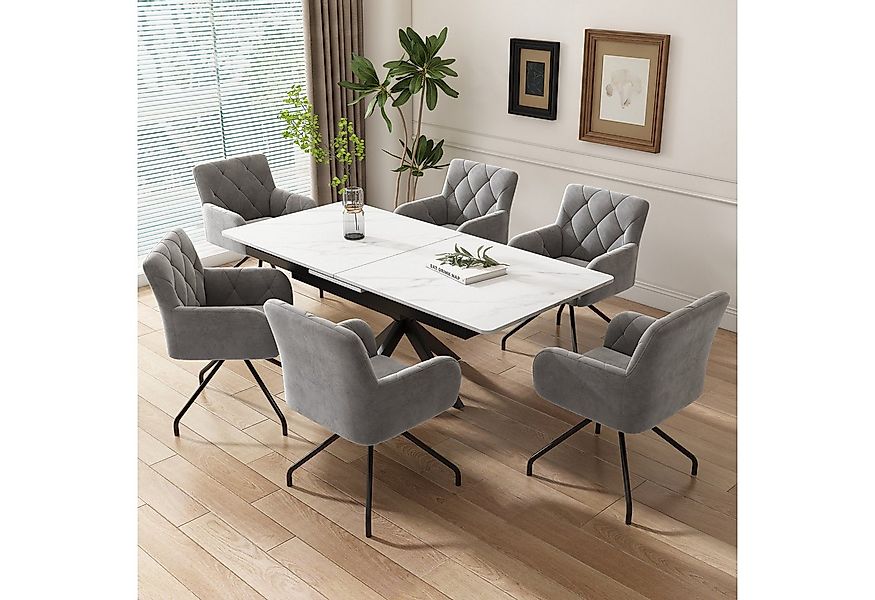 Flieks Polsterstuhl (Set, 6 St), 6er Set Esszimmerstuhl Wohnzimmerstuhl mit günstig online kaufen