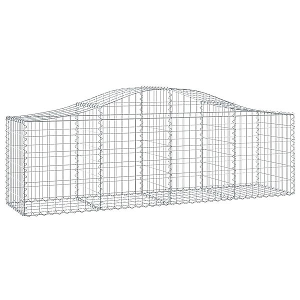 vidaXL Gabionen mit Hochbogen 15 Stk 200x50x60/80 cm Eisen 1595527 günstig online kaufen