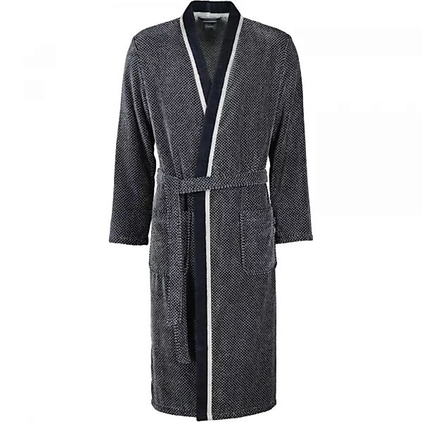 Cawö - Herren Bademantel Kimono 4839 - Farbe: silber/schwarz - 79 - S günstig online kaufen
