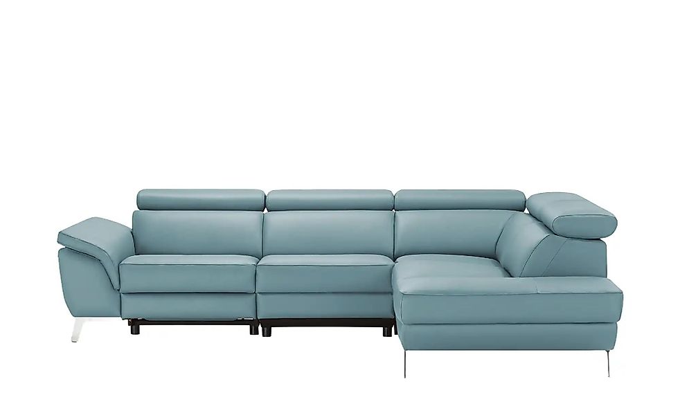 uno Ecksofa Leder  Dallas ¦ blau ¦ Maße (cm): B: 283 H: 74 T: 228.0 Polster günstig online kaufen