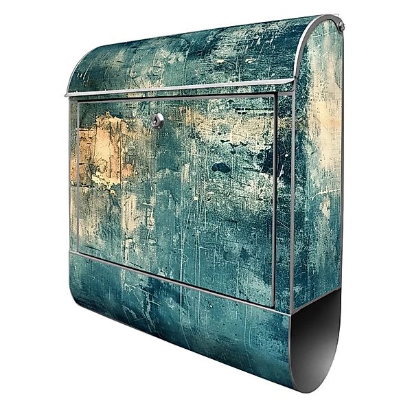 Banjado Design Briefkasten Silber Pulverbeschichtet 39x47x14cm 2 Schlüssel günstig online kaufen