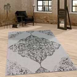 Paco Home Teppich "Coco 202" rechteckig 4 mm Höhe Flachgewebe, Vintage Desi günstig online kaufen