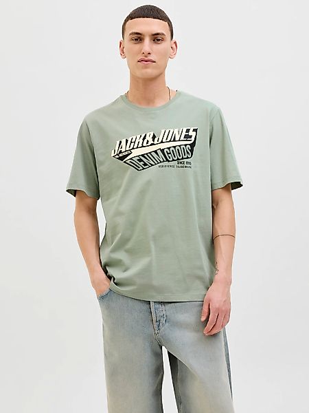 Jack & Jones Rundhalsshirt "JJELOGO TEE SS O-NECK 2 COL AW25 SN" günstig online kaufen