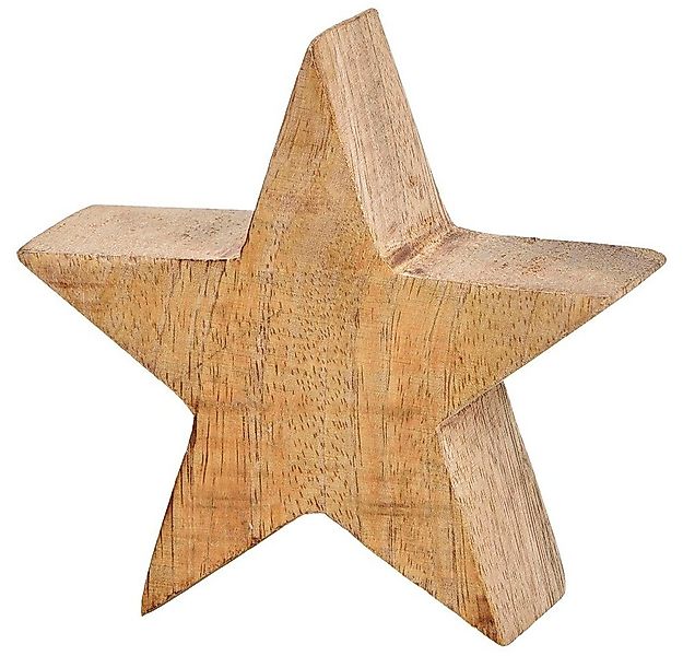 matches21 HOME & HOBBY Dekofigur Dekofigur Stern Mangoholz Holzstern Figur günstig online kaufen