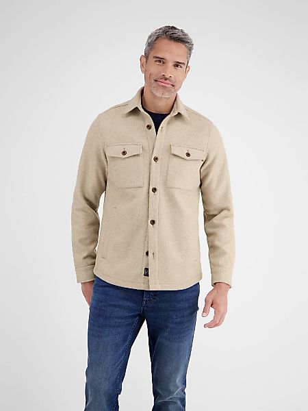 LERROS Langarmhemd "LERROS Urban-Style Hemdjacke in Wolloptik" günstig online kaufen