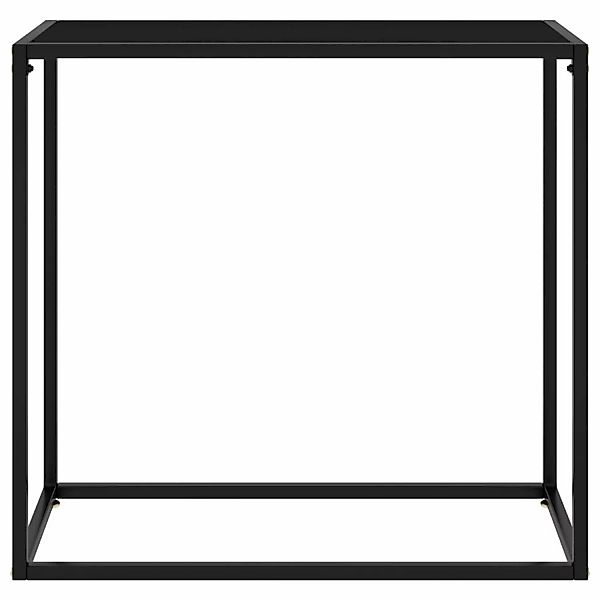 Konsolentisch Schwarz 80x35x75 Cm Hartglas günstig online kaufen