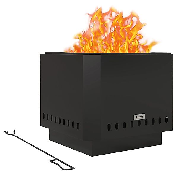 BlingBin Feuerschale Quadratischer Feuerstelle, rauchfreier Feuerkorb günstig online kaufen