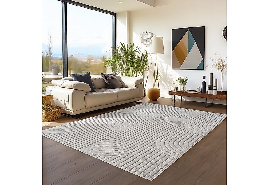 Teppium Teppich Skandinavischer Boho-Teppich mit Schlingenmuster, Rechtecki günstig online kaufen