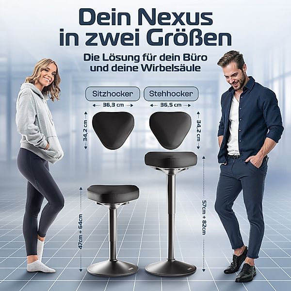 CLOUVOU Arbeitshocker Nexus Bürohocker - Ergonomischer günstig online kaufen