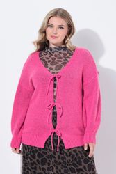 MIAMODA Strickjacke Strickjacke Loose Fit Schleifenverschluss günstig online kaufen