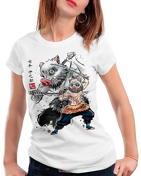 style3 T-Shirt Inosuke Sumi-E demon slayer anime japan manga cosplay günstig online kaufen