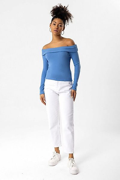 No Matter What Blusentop Schulterfreie, schmale Langarmbluse günstig online kaufen