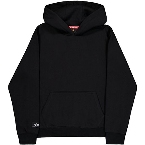 Alpha Industries  Sweatshirt Label Hoodie Backprint  - black günstig online kaufen