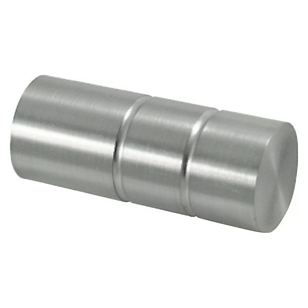 Gardinia Endstück Windsor Zylinder für Ø 25 mm Edelstahloptik 2-er Pack günstig online kaufen