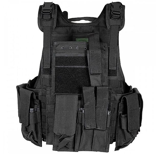 MFH Funktionsweste Weste, Ranger, div. Taschen, schwarz abnehmbarer Trinkru günstig online kaufen