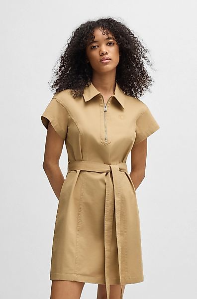 HUGO Blue Blusenkleid "Kerami", mit Zipper Detail günstig online kaufen