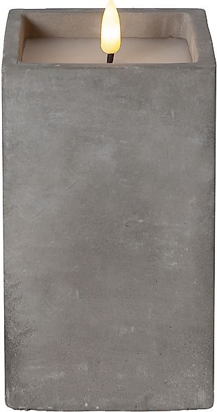 Star Trading LED-Wachskerze flackernd, grau 061-39 günstig online kaufen