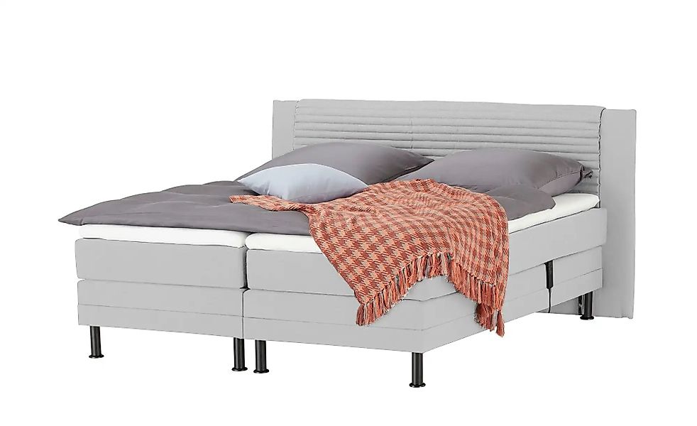 Motor-Boxspringbett  Synda ¦ grau ¦ Maße (cm): B: 160 H: 107 Betten > Boxsp günstig online kaufen