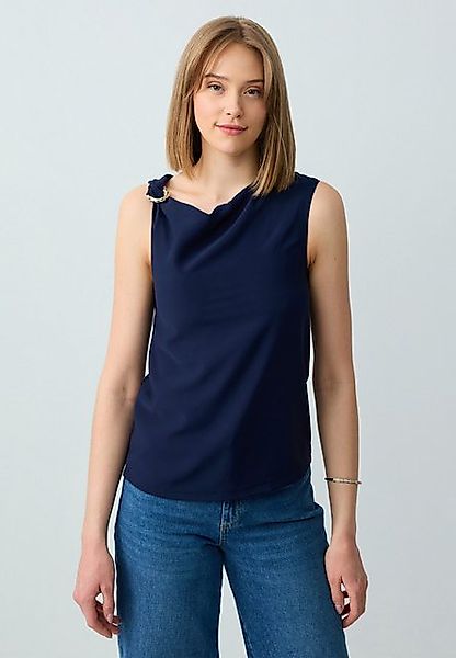 Jimmy Key Blusentop Rechte boothals mouwloze geweven blouse günstig online kaufen