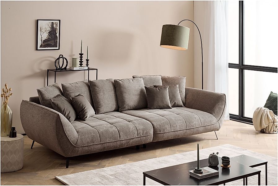 exxpo - sofa fashion Big-Sofa "Triton Mega Sofa,toller Sitzkomfort, Steppun günstig online kaufen