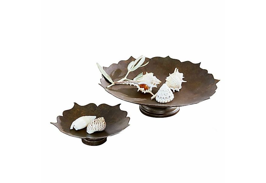 Mirabeau Dekoschale Deko-Schale 2er Set Viverto braun günstig online kaufen