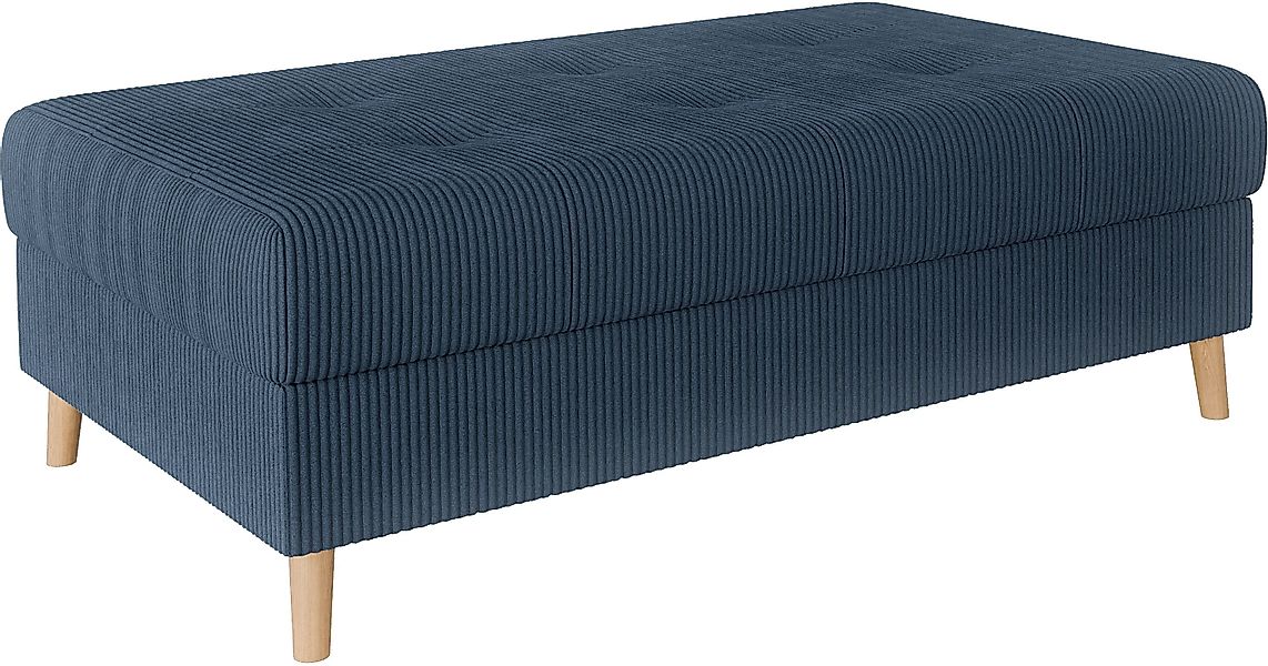 Home affaire Polsterhocker CHARRE XXL, Steppung im Sitzbereich, Maße: B/T/H günstig online kaufen