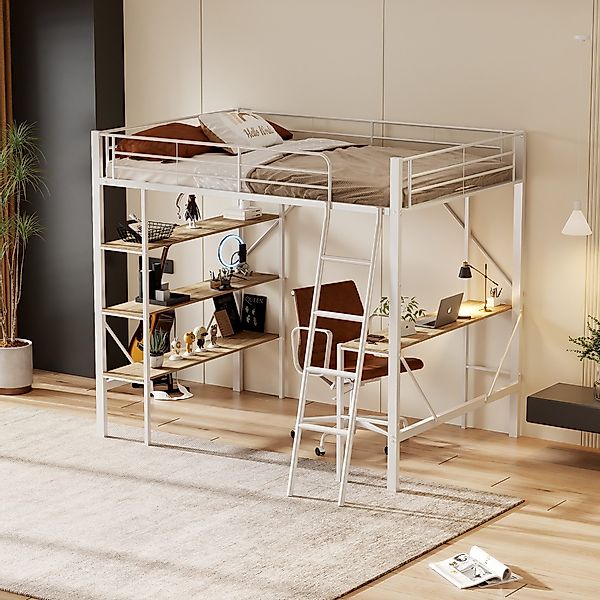 HAUSS SPOLE Hochbett 90x200cm Metallbett mit günstig online kaufen