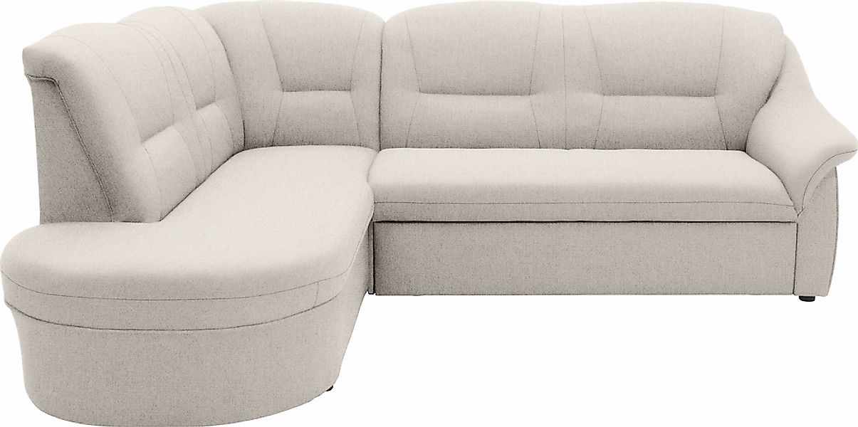 DOMO collection Ecksofa "Faenza für kleine Räume, Stellmaße 232x176cm, komf günstig online kaufen