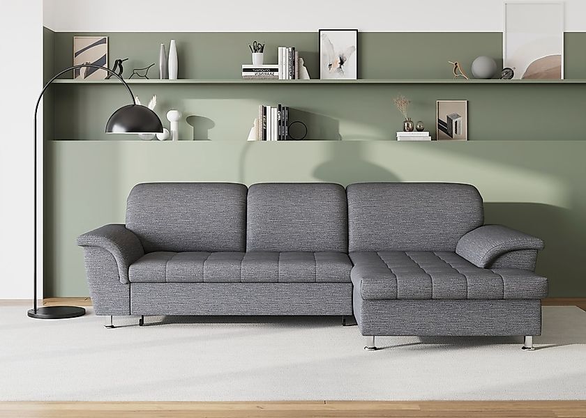 DOMO collection Ecksofa "Franzi Steppung im Sitzbereich B7T/H: 278/162/80 c günstig online kaufen