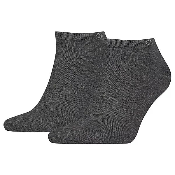Calvin Klein Sneaker Socken 2 Paare EU 39-42 Dark Grey Melange günstig online kaufen