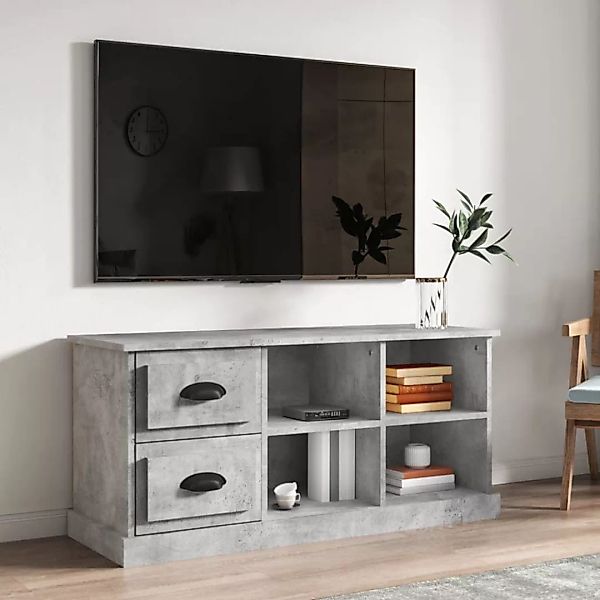 Vidaxl Tv-schrank Betongrau 102x35,5x47,5 Cm Holzwerkstoff günstig online kaufen