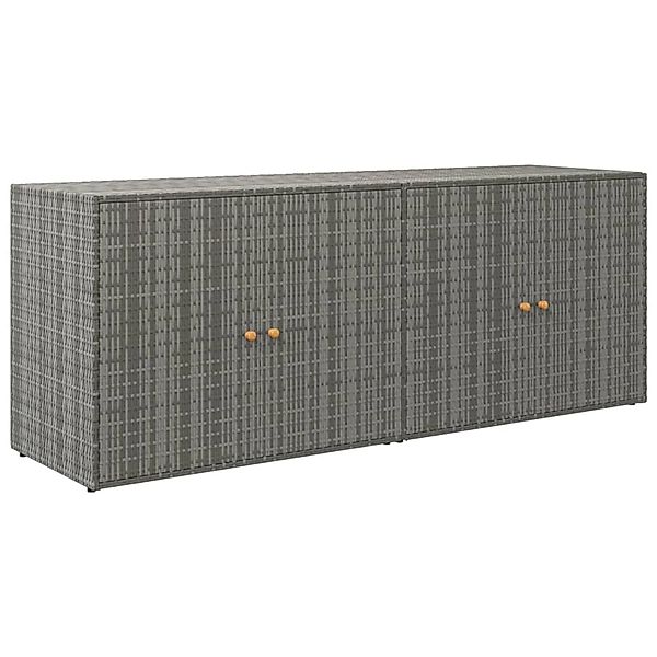 vidaXL Garten-Geräteschrank, Gartenschrank Grau 198x55,5x80 cm günstig online kaufen