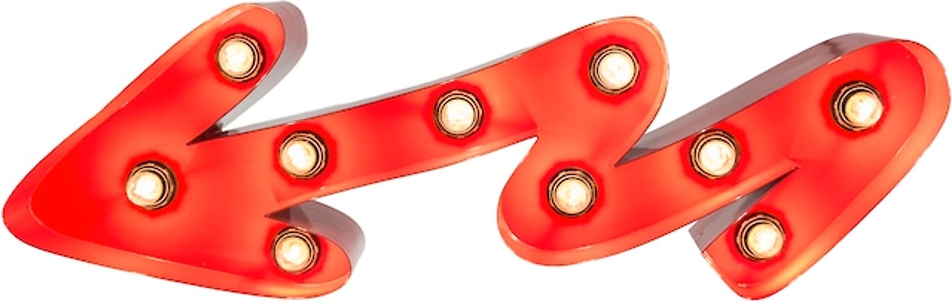 MARQUEE LIGHTS LED Dekolicht »Curved Arrow«, 10 flammig, Leuchtmittel E14 günstig online kaufen