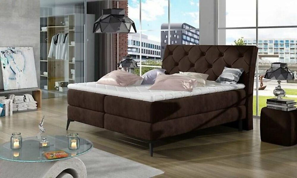 JVmoebel Bett, Chesterfield Bett Polsterbett Doppelbett Betten Big XXL Desi günstig online kaufen