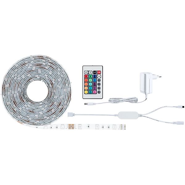 Paulmann LED-Streifen »SimpLED Stripe Set 5m 230/12V DC Weiß Metall Kunstst günstig online kaufen