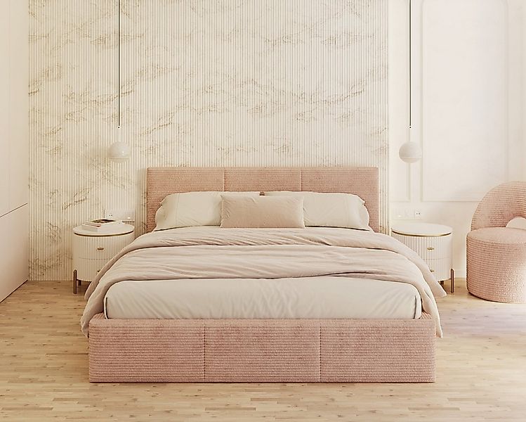 thematys Polsterbett mit Bettkasten Stauraumbett, aus hochwertigem CORD Sto günstig online kaufen