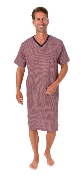 Normann Pyjama Normann Herren kurzarm Nachthemd günstig online kaufen