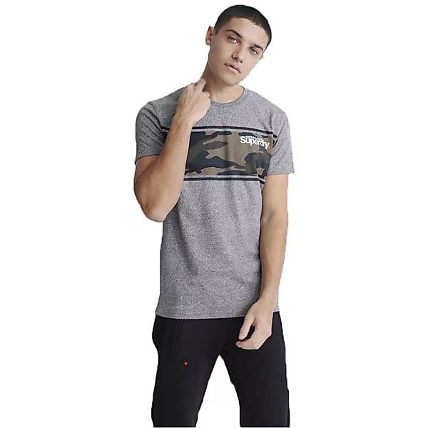 Superdry Core Logo Camo Kurzarm T-shirt M Grey Grit günstig online kaufen