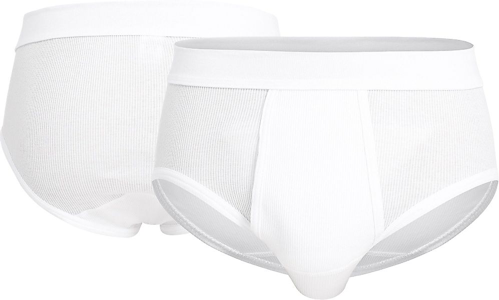 GÖTZBURG Slip Herren-Slip 2er-Pack Doppelripp Uni günstig online kaufen