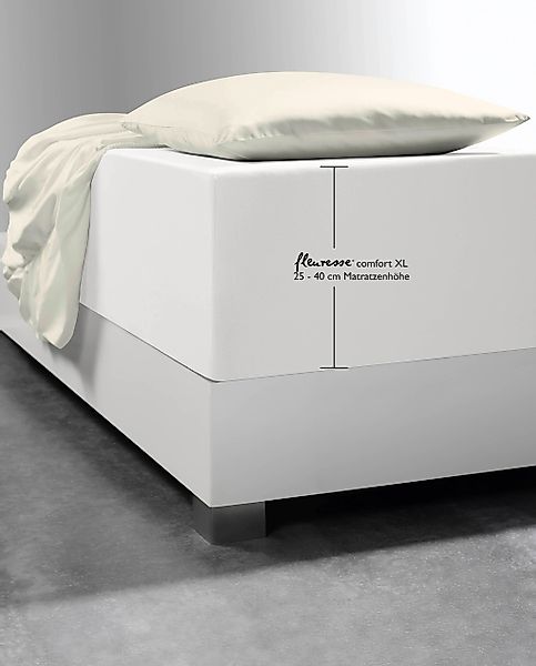 fleuresse Spannbettlaken "Comfort XL" Mako-Jersey, für Matratzen bis 40 cm günstig online kaufen
