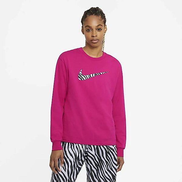 Nike Sportswear Icon Clash Langarm-t-shirt XS Fireberry / Purple Chalk günstig online kaufen