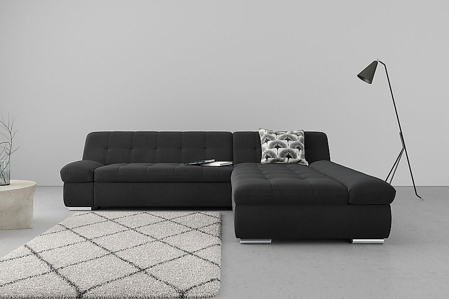 DOMO collection Ecksofa »Mona L-Form«, wahlweise mit Bettfunktion günstig online kaufen