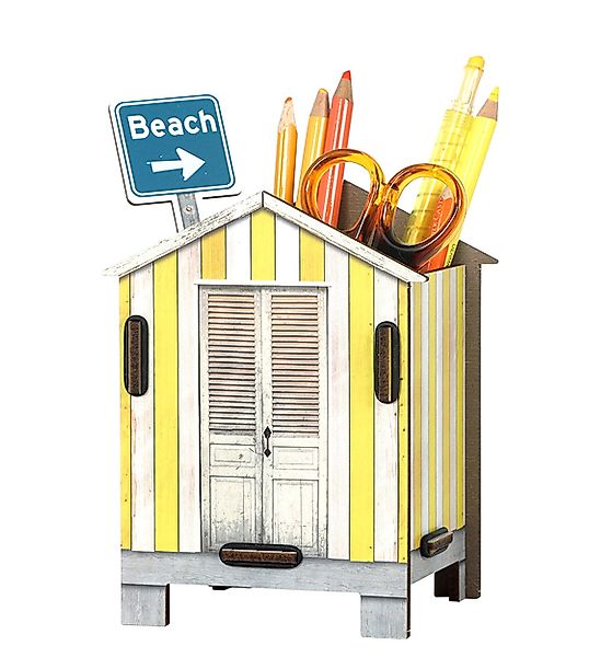 WERKHAUS® Aufbewahrungsbox Werkhaus - Stiftebox "Strandhaus" günstig online kaufen