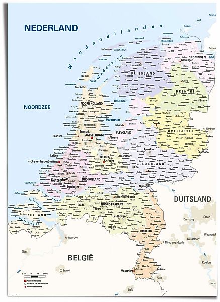 Reinders Poster "Schulkarte Niederlande" günstig online kaufen