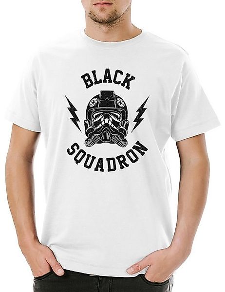 Urban Backwoods Print-Shirt Black Squadron Vintage I Herren T-Shirt Fighter günstig online kaufen